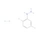2-Chloro-5-fluorophenylhydrazine hydrochloride (CAS 502496-25-5) - chemical structure image