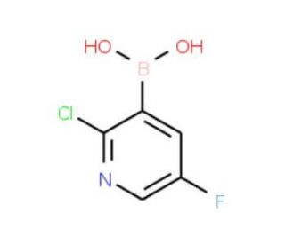 2-Chloro-5-fluoropyridine-3-boronic acid (CAS 884494-36-4) - chemical structure image