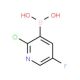 2-Chloro-5-fluoropyridine-3-boronic acid (CAS 884494-36-4) - chemical structure image