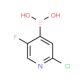 2-Chloro-5-fluoropyridine-4-boronic acid (CAS 951677-47-7) - chemical structure image