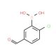 2-Chloro-5-formylphenylboronic acid (CAS 1150114-78-5) - chemical structure image