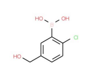2-Chloro-5-hydroxymethylphenylboronic acid (CAS 1003042-59-8) - chemical structure image