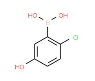 2-Chloro-5-hydroxyphenylboronic acid (CAS 913835-71-9) - chemical structure image