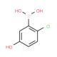 2-Chloro-5-hydroxyphenylboronic acid (CAS 913835-71-9) - chemical structure image