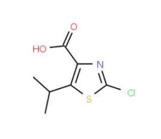 2-Chloro-5-isopropyl-1,3-thiazole-4-carboxylic acid - chemical structure image