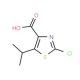 2-Chloro-5-isopropyl-1,3-thiazole-4-carboxylic acid - chemical structure image