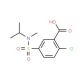 2-chloro-5-{[isopropyl(methyl)amino]sulfonyl}benzoic acid (CAS 92316-53-5) - chemical structure image