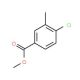 2-Chloro-5-(methoxycarbonyl)toluene (CAS 91367-05-4) - chemical structure image