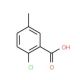 2-Chloro-5-methylbenzoic acid (CAS 6342-60-5) - chemical structure image