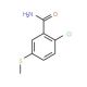 2-chloro-5-(methylsulfanyl)benzamide - chemical structure image