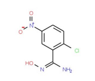 2-Chloro-5-nitrobenzamide oxime (CAS 886365-81-7) - chemical structure image