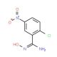 2-Chloro-5-nitrobenzamide oxime (CAS 886365-81-7) - chemical structure image