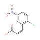2-Chloro-5-nitrocinnamic acid, predominantly trans (CAS 36015-19-7) - chemical structure image