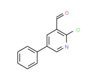 2-Chloro-5-phenylpyridine-3-carboxaldehyde (CAS 176433-57-1) - chemical structure image