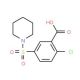 2-Chloro-5-(piperidine-1-sulfonyl)-benzoic acid (CAS 109029-95-0) - chemical structure image