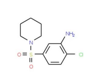 2-Chloro-5-(piperidine-1-sulfonyl)-phenylamine - chemical structure image