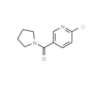 2-chloro-5-(pyrrolidin-1-ylcarbonyl)pyridine (CAS 64614-47-7) - chemical structure image