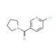 2-chloro-5-(pyrrolidin-1-ylcarbonyl)pyridine (CAS 64614-47-7) - chemical structure image