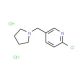 2-chloro-5-(pyrrolidin-1-ylmethyl)pyridine dihydrochloride - chemical structure image