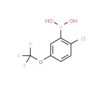 2-Chloro-5-(trifluoromethoxy)phenylboronic acid (CAS 1022922-16-2) - chemical structure image