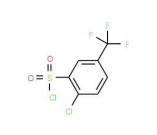 2-Chloro-5-(trifluoromethyl)benzenesulfonyl chloride (CAS 54090-08-3) - chemical structure image