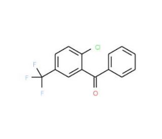 2-Chloro-5-(trifluoromethyl)benzophenone (CAS 789-96-8) - chemical structure image