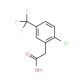 2-Chloro-5-(trifluoromethyl)phenylacetic acid (CAS 22893-39-6) - chemical structure image