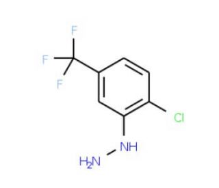 [2-Chloro-5-(trifluoromethyl)phenyl]hydrazine (CAS 1869-22-3) - chemical structure image