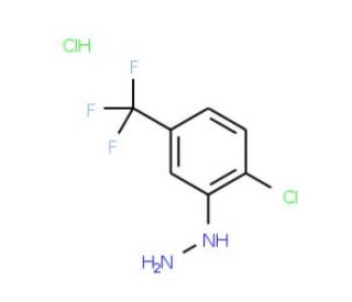 [2-Chloro-5-(trifluoromethyl)phenyl]hydrazinehydrochloride - chemical structure image