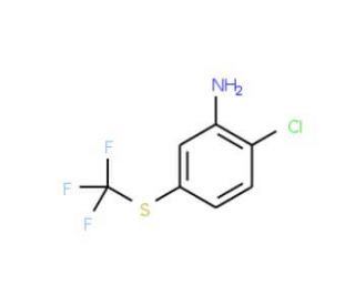 2-Chloro-5-trifluoromethylsulfanyl-phenylamine - chemical structure image