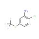 2-Chloro-5-trifluoromethylsulfanyl-phenylamine - chemical structure image