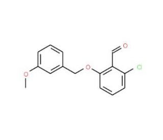 2-chloro-6-[(3-methoxyphenyl)methoxy]benzaldehyde - chemical structure image
