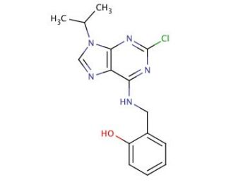 2-Chloro-6-(2-hydroxybenzylamino)-9-isopropylpurine (CAS 500568-72-9) - chemical structure image