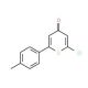 2-Chloro-6-(4-methylphenyl)-4H-thiopyran-4-one - chemical structure image
