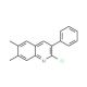 2-Chloro-6,7-dimethyl-3-phenylquinoline (CAS 1031928-15-0) - chemical structure image
