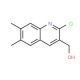 2-Chloro-6,7-dimethylquinoline-3-methanol (CAS 333408-44-9) - chemical structure image