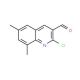 2-Chloro-6,8-dimethylquinoline-3-carboxaldehyde (CAS 73568-31-7) - chemical structure image