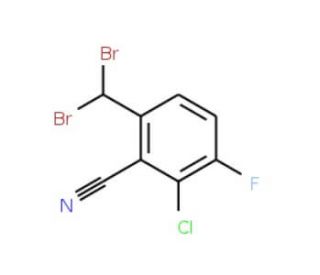 2-Chloro-6-(dibromomethyl)-3-fluorobenzonitrile - chemical structure image