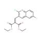 2-Chloro-6-fluoro-3-(2,2-diethoxycarbonyl)vinylquinoline (CAS 1031928-73-0) - chemical structure image