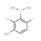 2-Chloro-6-fluoro-3-hydroxyphenylboronic acid (CAS 957121-07-2) - chemical structure image