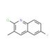 2-Chloro-6-fluoro-3-methylquinoline (CAS 131610-11-2) - chemical structure image