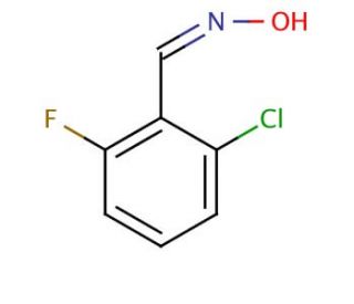 2-Chloro-6-fluorobenzaldoxime (CAS 443-33-4) - chemical structure image