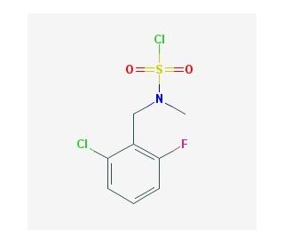 2-chloro-6-fluorobenzyl(methyl)sulfamoyl chloride - chemical structure image