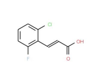 2-Chloro-6-fluorocinnamic acid, predominantly trans (CAS 392-22-3) - chemical structure image