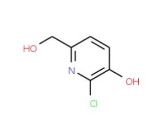 2-Chloro-6-(hydroxymethyl)-3-pyridinol (CAS 208519-41-9) - chemical structure image