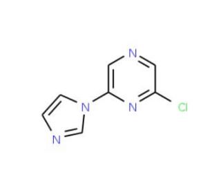 2-Chloro-6-(imidazol-1-yl)pyrazine (CAS 941294-48-0) - chemical structure image