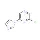 2-Chloro-6-(imidazol-1-yl)pyrazine (CAS 941294-48-0) - chemical structure image