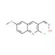 2-Chloro-6-methoxy-3-quinolinecarbaldehyde oxime (CAS 93299-50-4) - chemical structure image