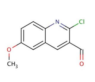 2-Chloro-6-methoxy-3-quinolinecarboxaldehyde (CAS 73568-29-3) - chemical structure image