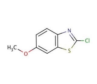 2-Chloro-6-methoxybenzothiazole (CAS 2605-14-3) - chemical structure image